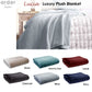 Luxury Plush Blanket Navy Queen - Ardor Lucia - Home &