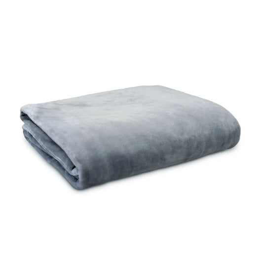 Luxury Plush Blanket Silver Super King Ardor Lucia
