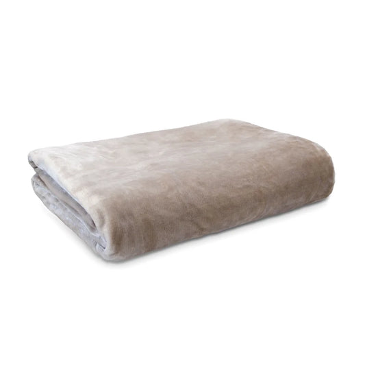 Luxury Plush Blanket Stone Super King - Ardor Lucia - Home