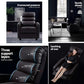 Brown leather accent chair with cushioned seat and backrest
