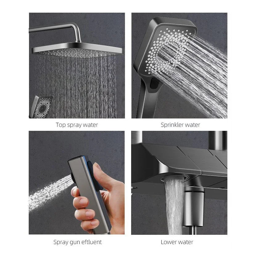 Luxury Shower System Geobella Hot Cold Mixer SPA Rainfall