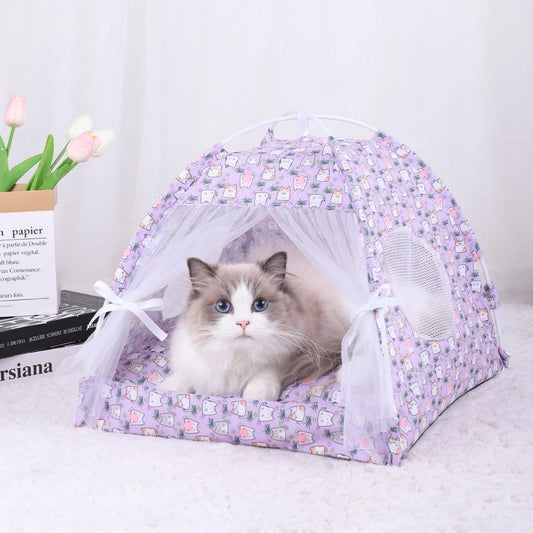 M 40*40CM 10 Catties Within The Pet Purple Cat Cooling