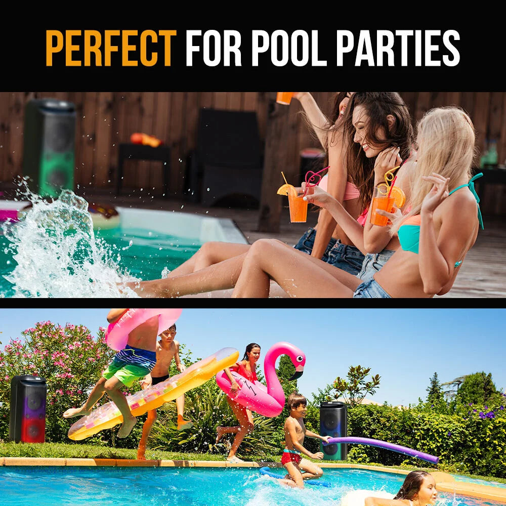 M&B Portable Splash Proof 120W Bluetooth Party Speaker