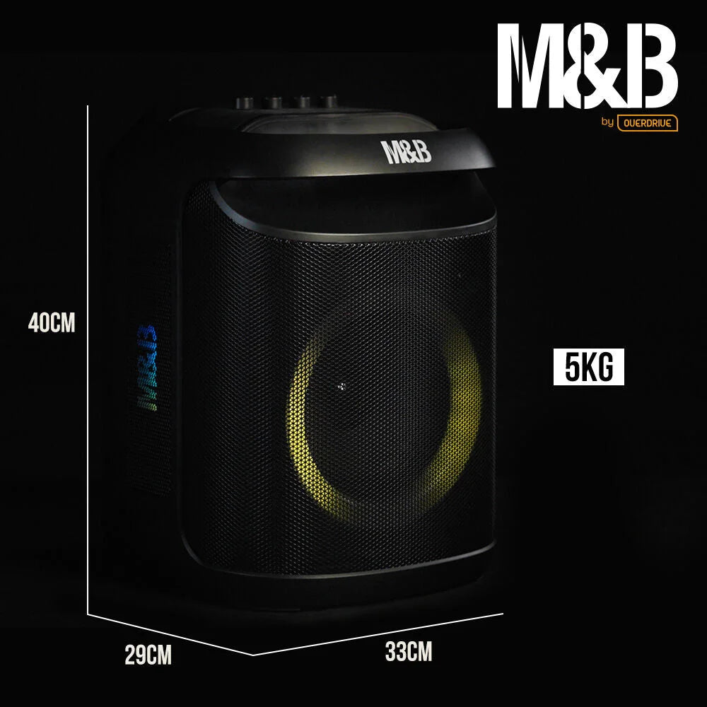 M&B Portable Splash Proof 80W Bluetooth Party Speaker IPX4