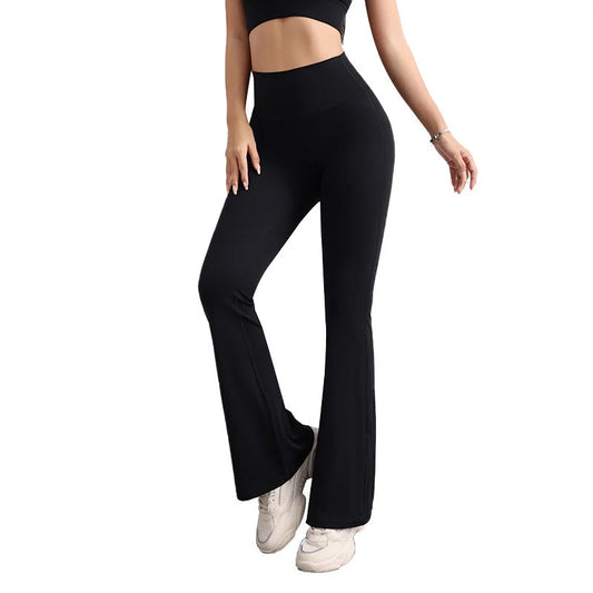 M Black High Waist Flare Yoga Pants - Women’s Bootcut