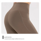 M Black High-Waist Seamless Yoga Leggings with Pockets