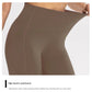 M Black High-Waist Seamless Yoga Leggings with Pockets