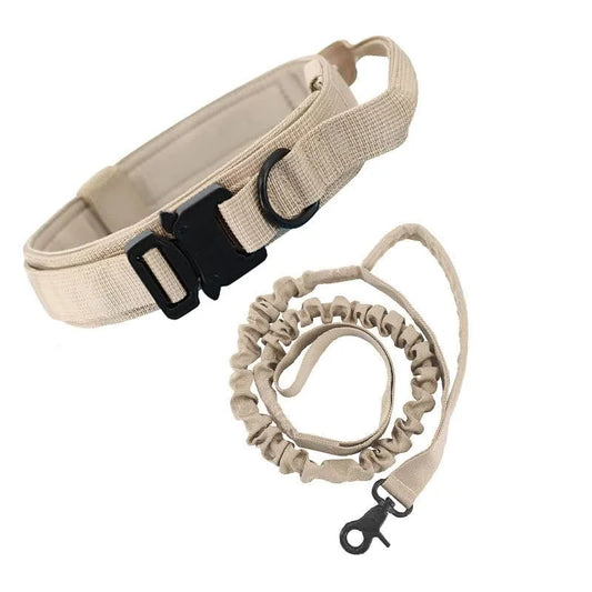 M khaki Hands-Free Dog Leash with Adjustable Waist Belt