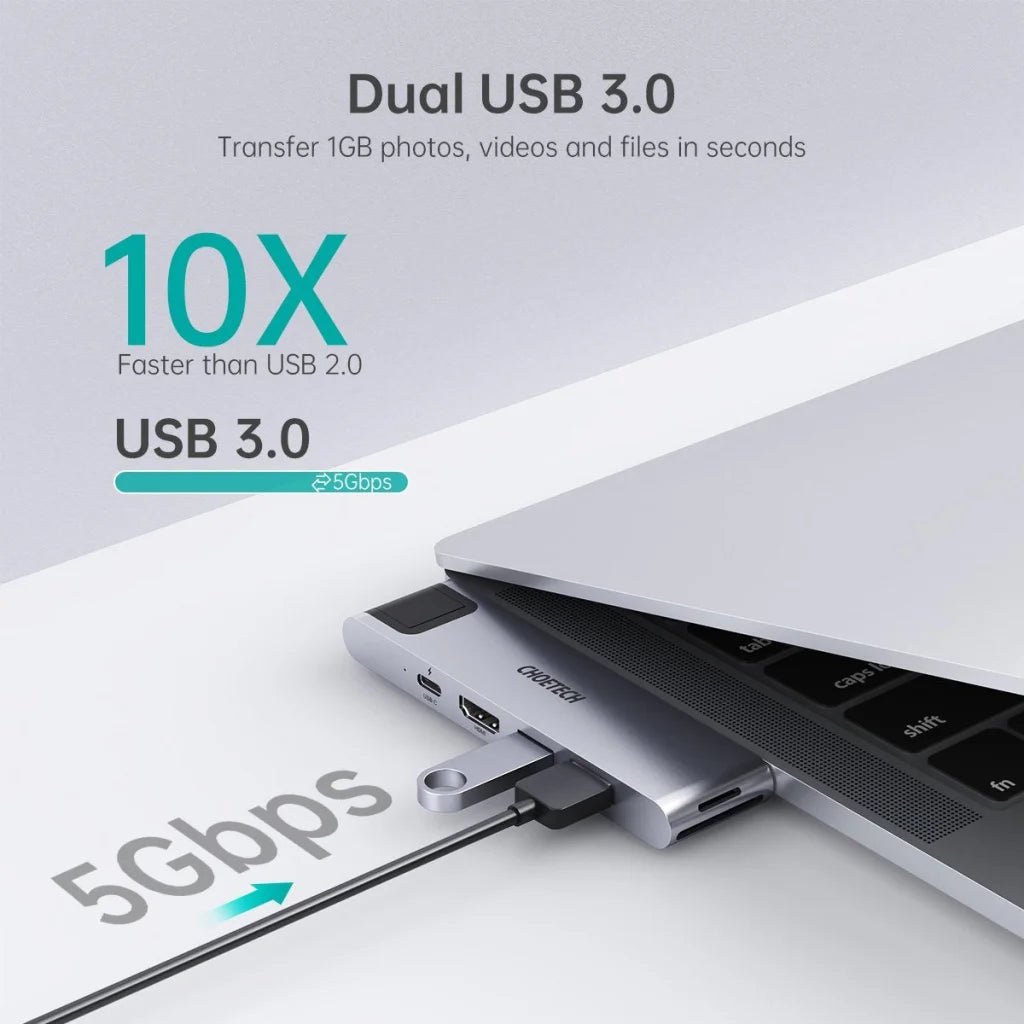 MacBook Pro/Air USB Adapter 7-in-2 CHOETECH HUB-M24