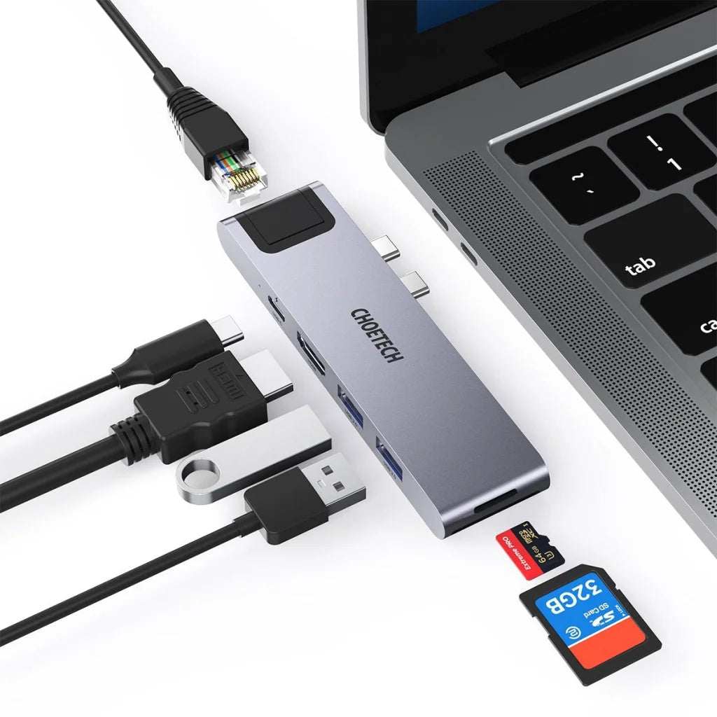 MacBook Pro/Air USB Adapter 7-in-2 CHOETECH HUB-M24