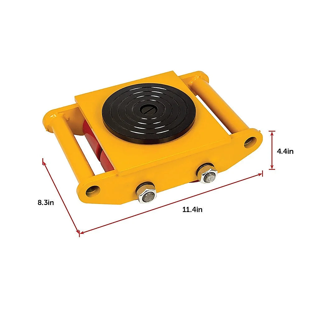 Machine Dolly Skate Heavy Duty 3x3 Roller Mover Cargo