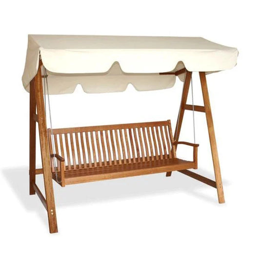 Maculata Adult Outdoor Garden 3-Seater Swing - Spring Fever