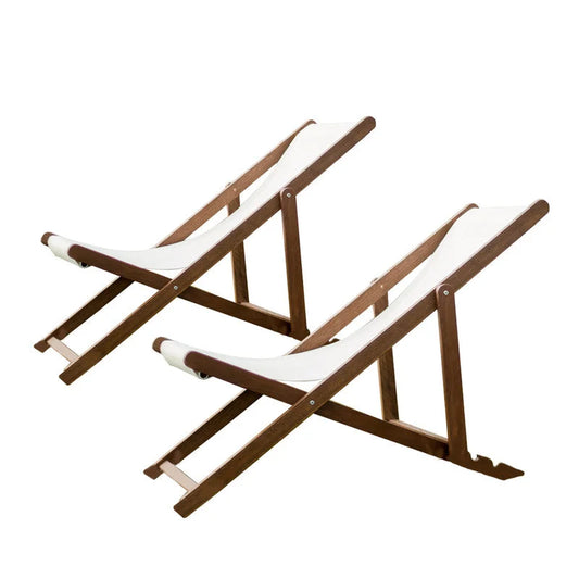 Maculata Beach Chairs Set of 2 - Furniture