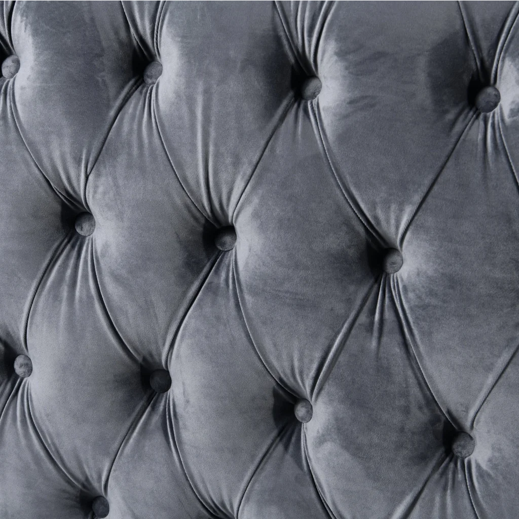 Madeline Range - Dark Grey Velvet 3 + 2 + 1 - Silver Trims