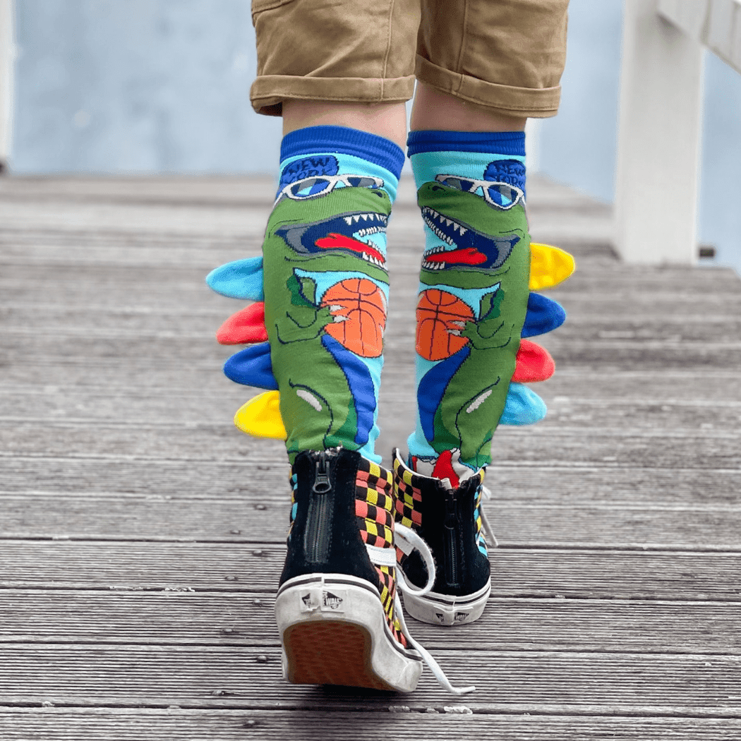 MADMIA Dinosaur Socks With Spikes Kids & Adults Age 6 - 99