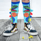 MADMIA Dinosaur Socks With Spikes Kids & Adults Age 6 - 99