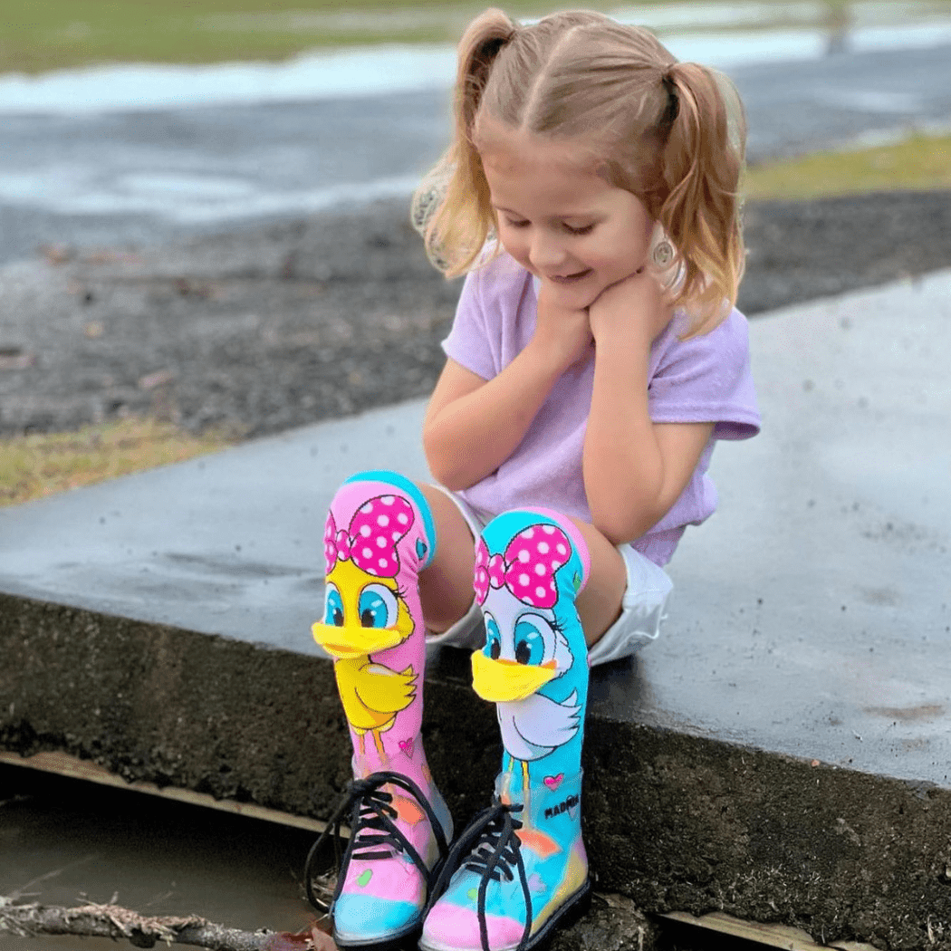 MADMIA Fluffy Duck Socks With Bill Toddler Ages 3 - 5