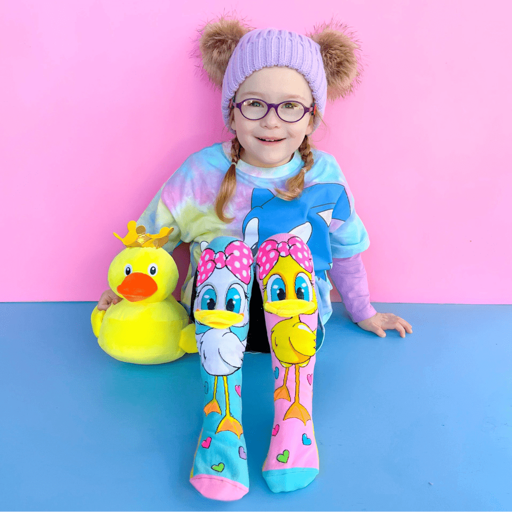 MADMIA Fluffy Duck Socks With Bill Toddler Ages 3 - 5