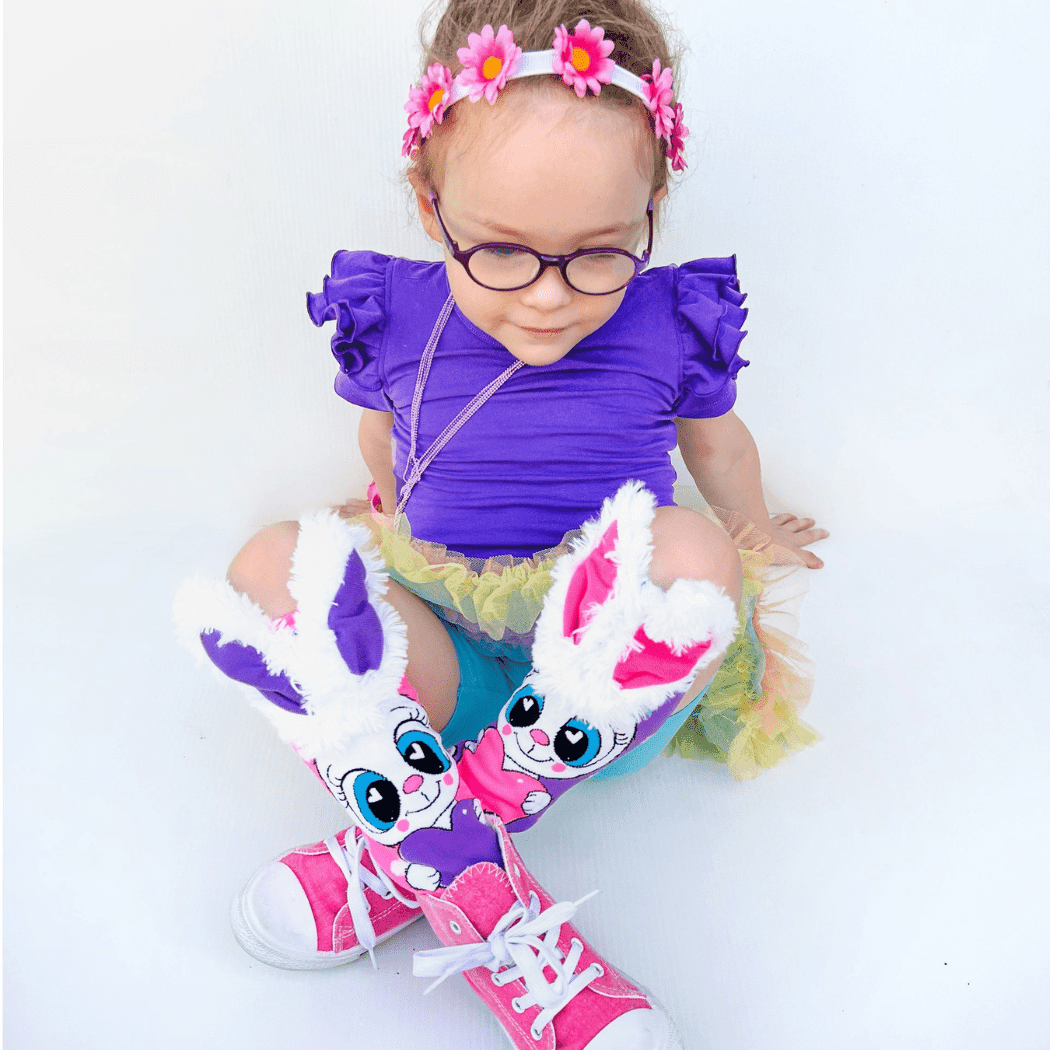 MADMIA Funny Bunny Socks With Ears Toddler Ages 3 - 5