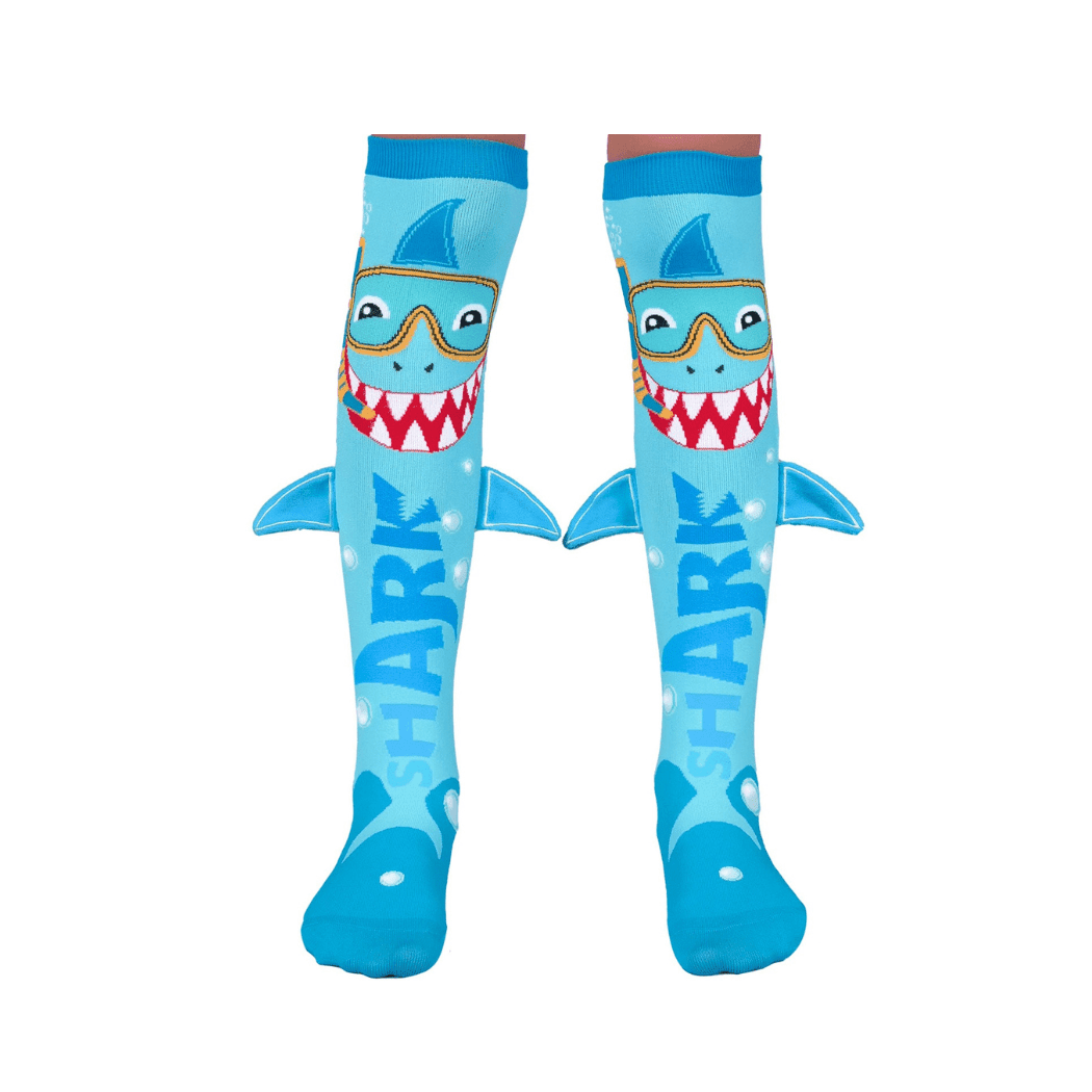MADMIA Shark Socks With Spikes Kids & Adults Age 6 - 99