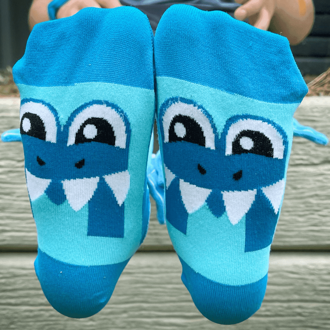 MADMIA Shark Socks With Spikes Kids & Adults Age 6 - 99