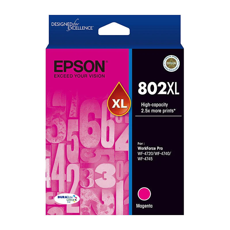 Magenta Ink Cartridge - EPSON 802XL