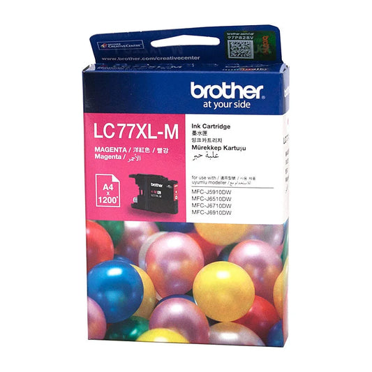 Magenta Super High Yield Ink Cartridge Brother LC-77XLM