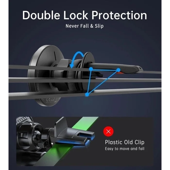 Magnetic Car Charger Holder CHOETECH T204-F 15W with LED