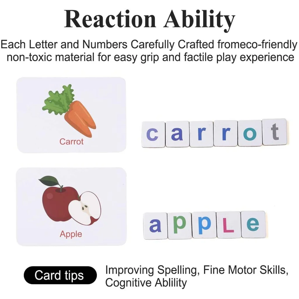 Magnetic Letters & Numbers Wooden Set Fridge Magnets