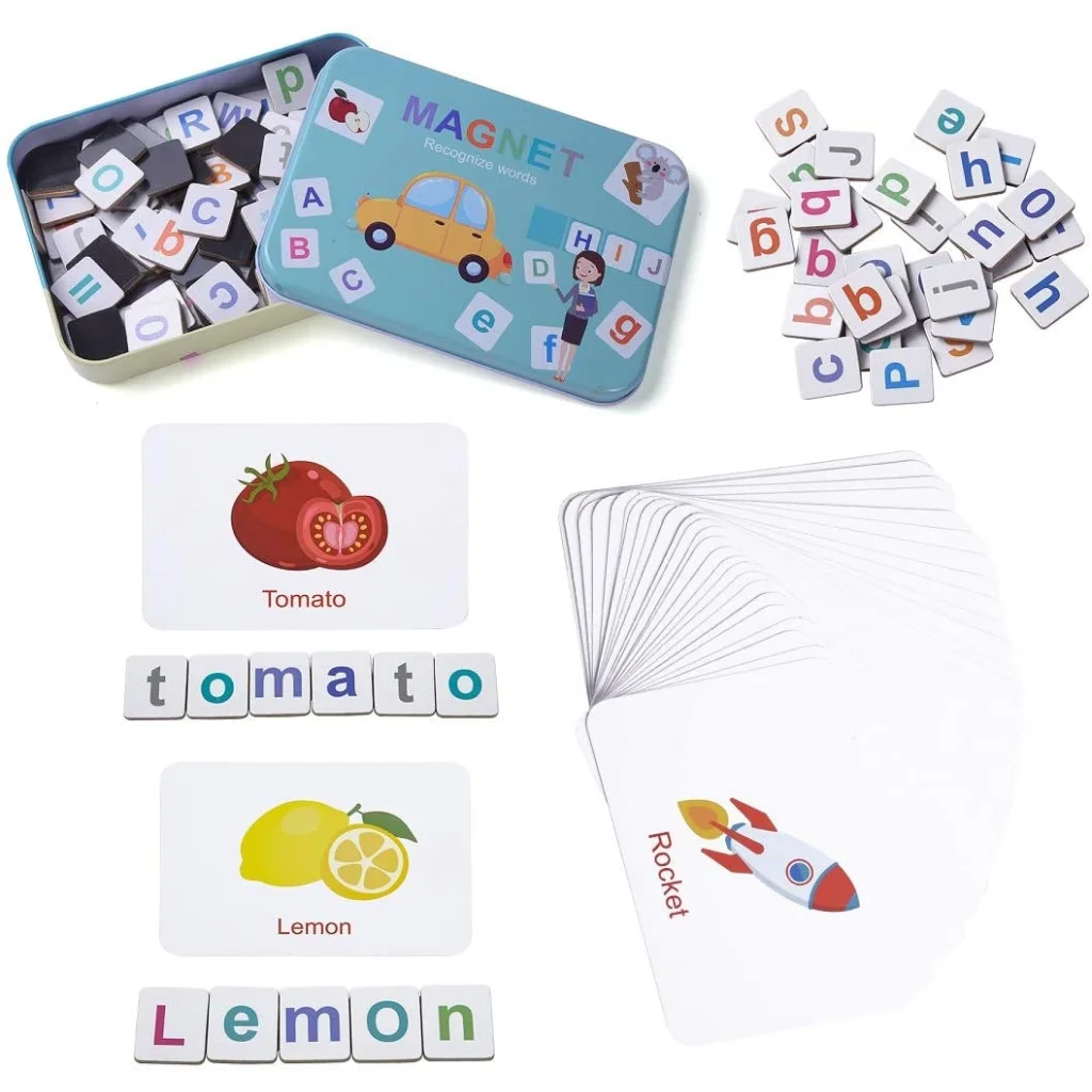 Magnetic Letters & Numbers Wooden Set Fridge Magnets