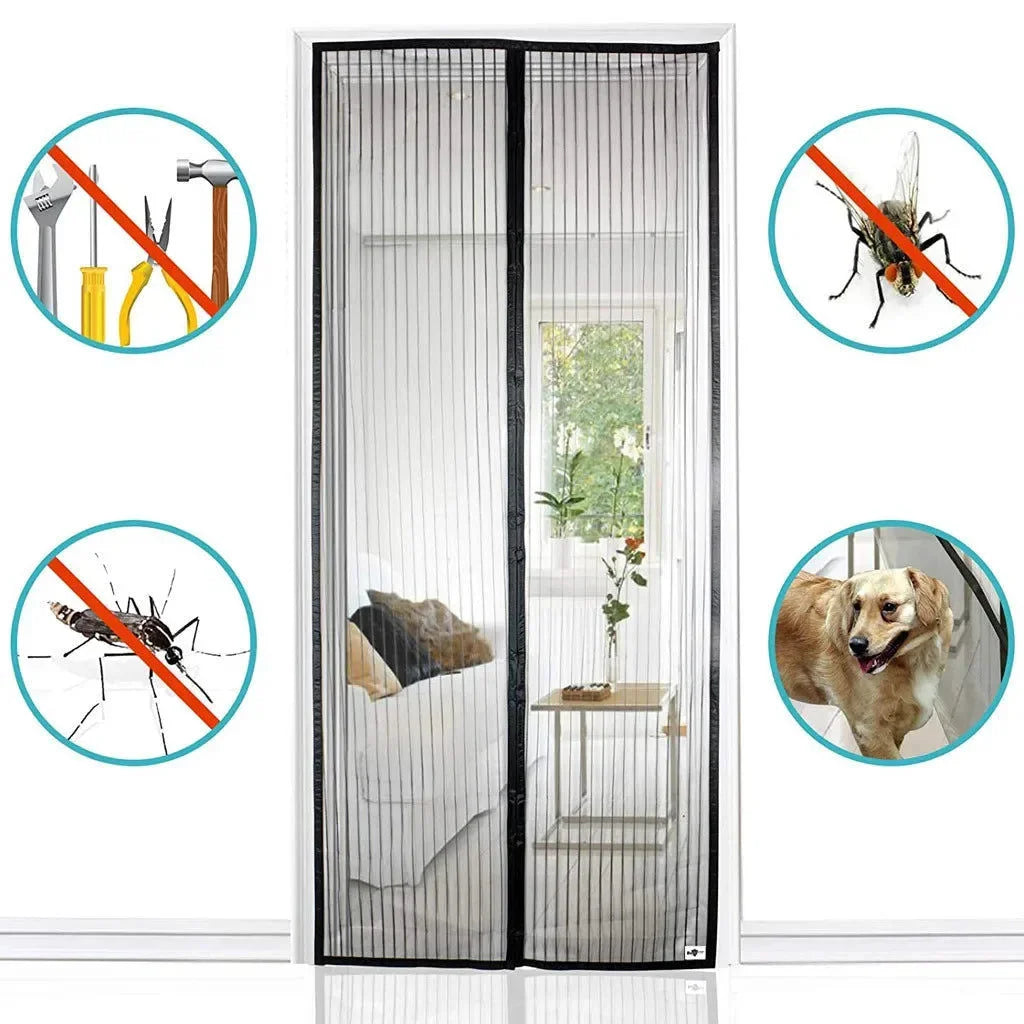 Magnetic Mosquito Net Door Screen 100x210cm - Pet Care >