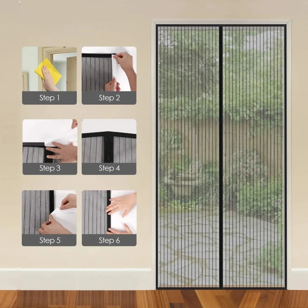 Magnetic Mosquito Net Door Screen 120x210cm - Pet Care >
