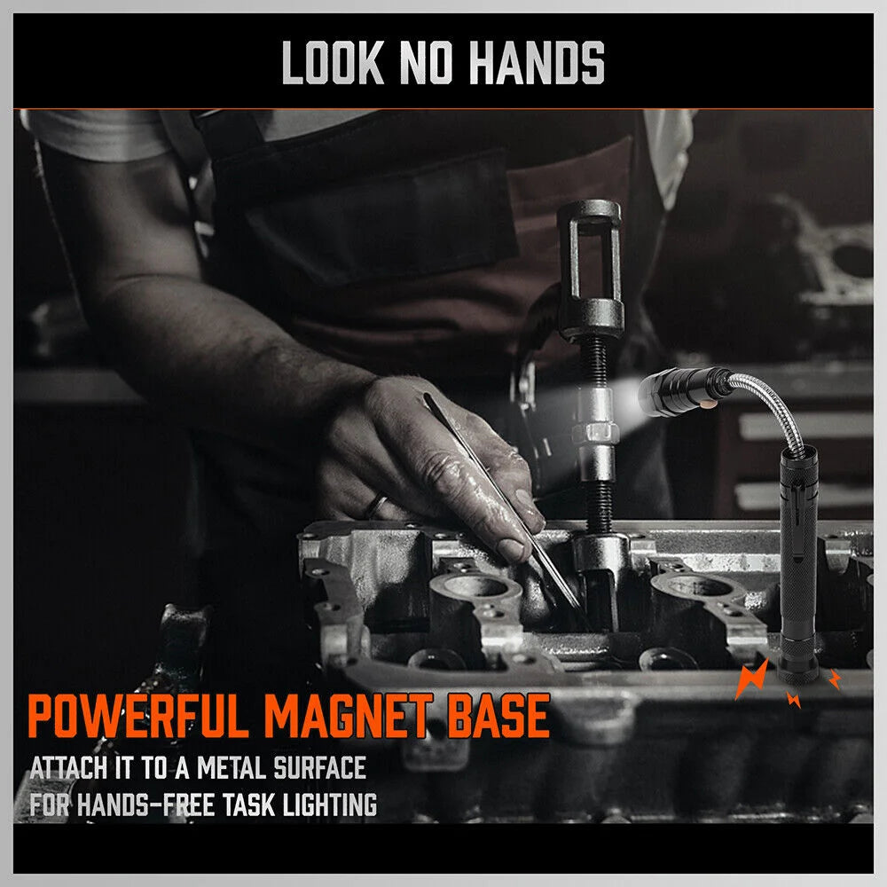 Magnetic Pick Up Tool 3Pc Swivel Inspection Mirror Flexible