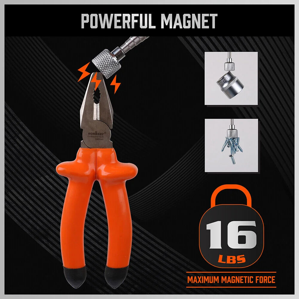 Magnetic Pick Up Tool 3Pc Swivel Inspection Mirror Flexible