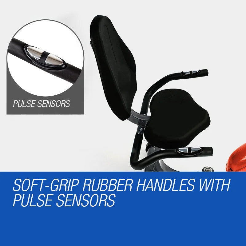 Magnetic Recumbent Exercise Bike Fitness Cycle Trainer