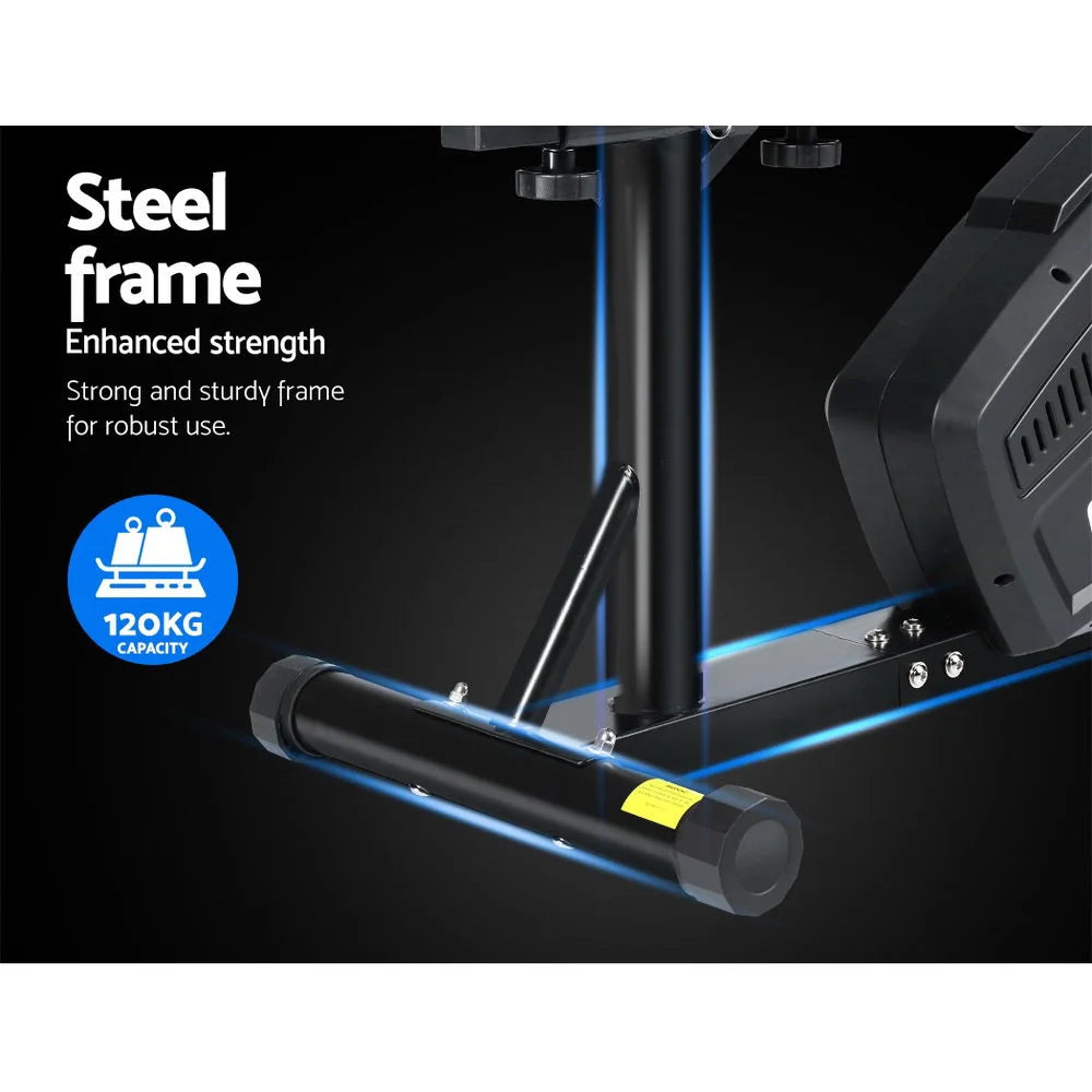 Magnetic Recumbent Exercise Bike Fitness Trainer Home Gym