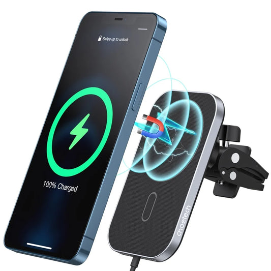 Magnetic Wireless Car Charger Holder 15W with 1M Cable