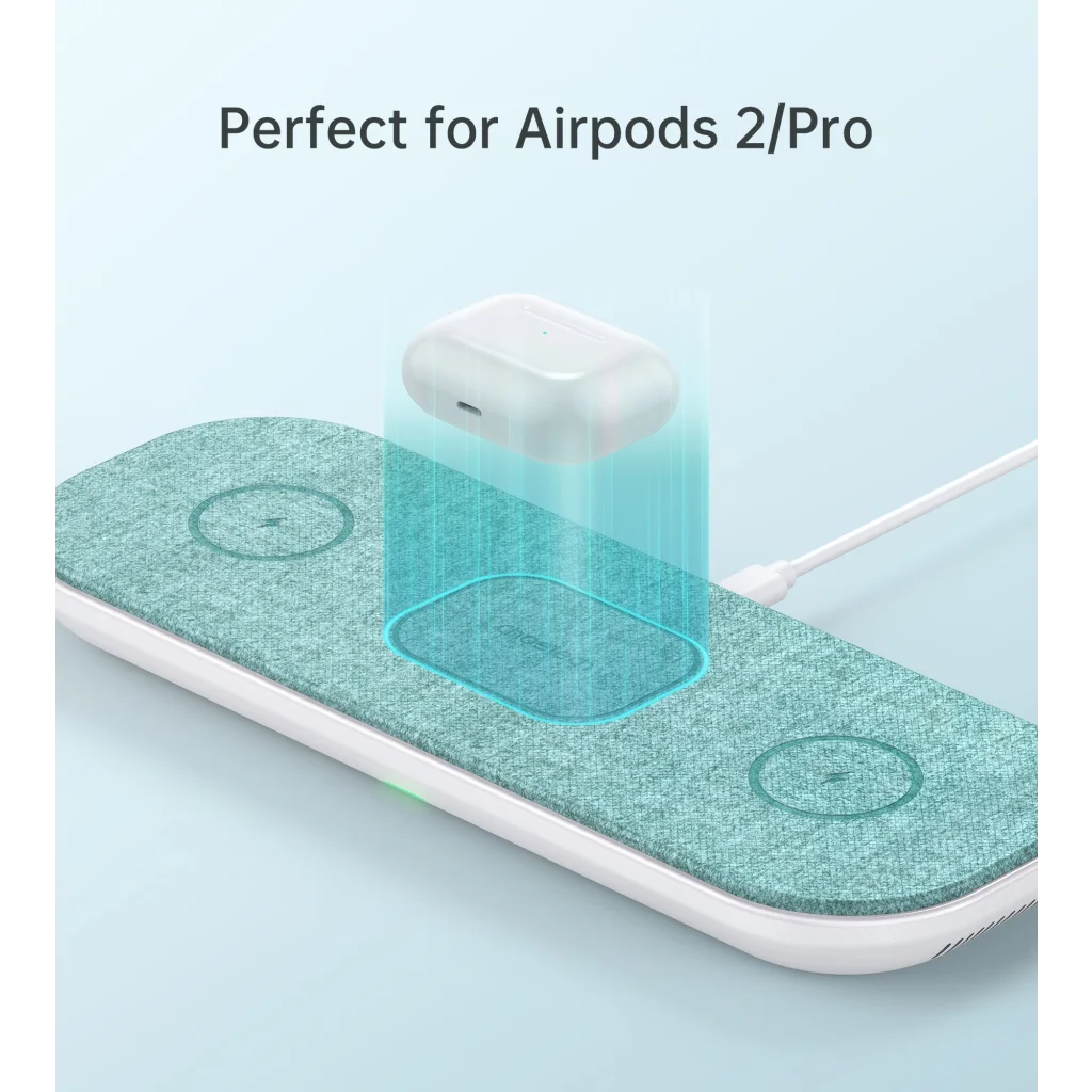 Magnetic Wireless Charging Pad 3-in-1 with AC Adapter