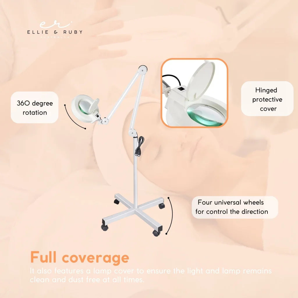 Magnifying Lamp 5x Fluorescent Salon Light Glass Beauty