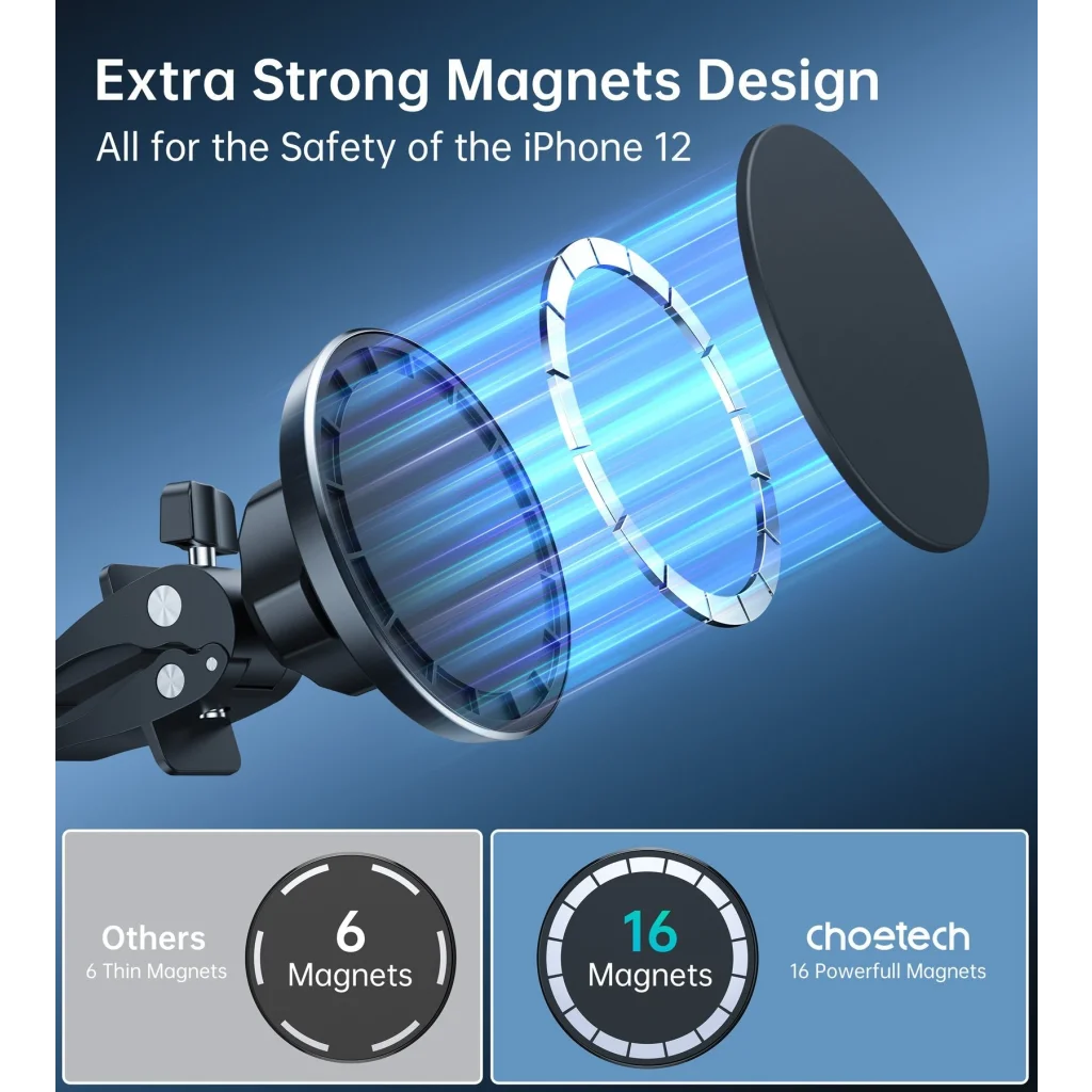 Magsafe iPhone 12 Magnetic Car Mount Air Vent Phone Holder