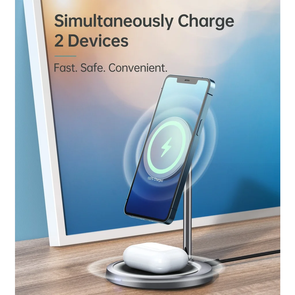 MagSafe iPhone Magnetic Wireless Charger Stand (T575-F)
