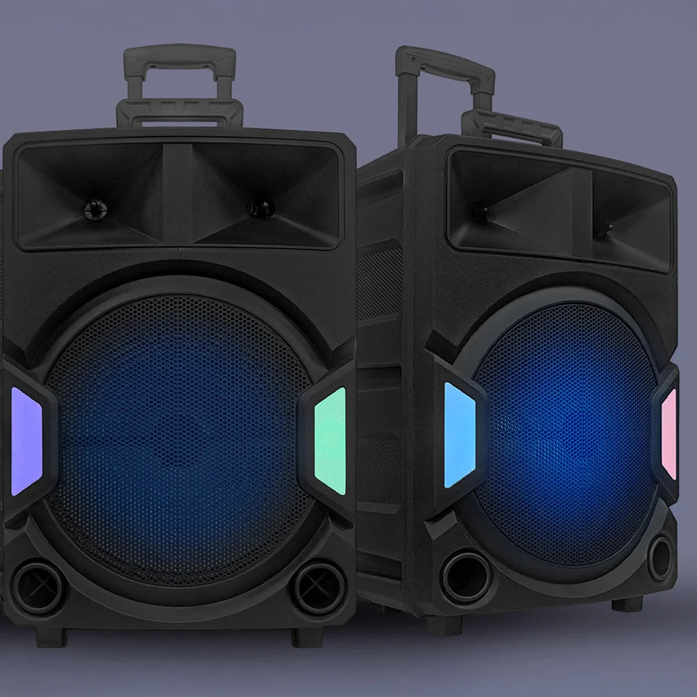 Majority Bundled Pa System 150W Bluetooth Karaoke Dj Party Pa System Black