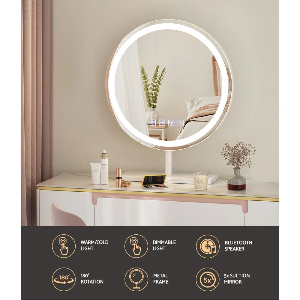 Makeup Mirror 40x40CM - Hollywood Vanity with LED Light