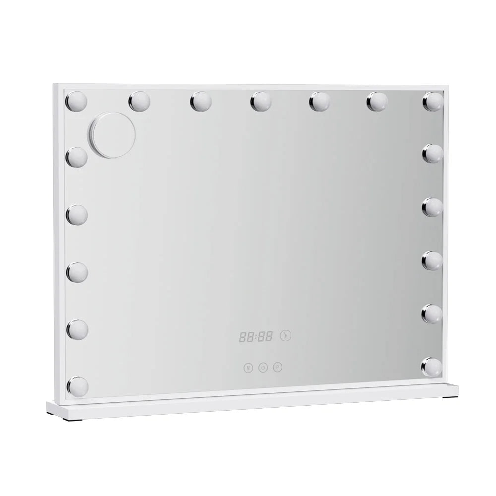 Hollywood 80x60cm LED Time Display Makeup Mirror
