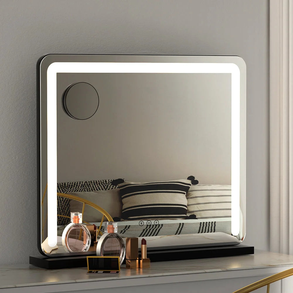 Makeup Mirror Hollywood Vanity LED Tabletop with Light