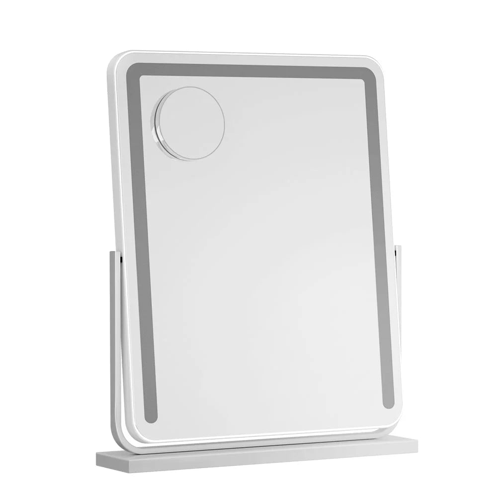Makeup Mirror Hollywood Vanity LED with Lights - White