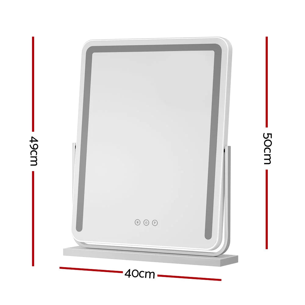 Makeup Mirror Hollywood Vanity LED with Lights - White