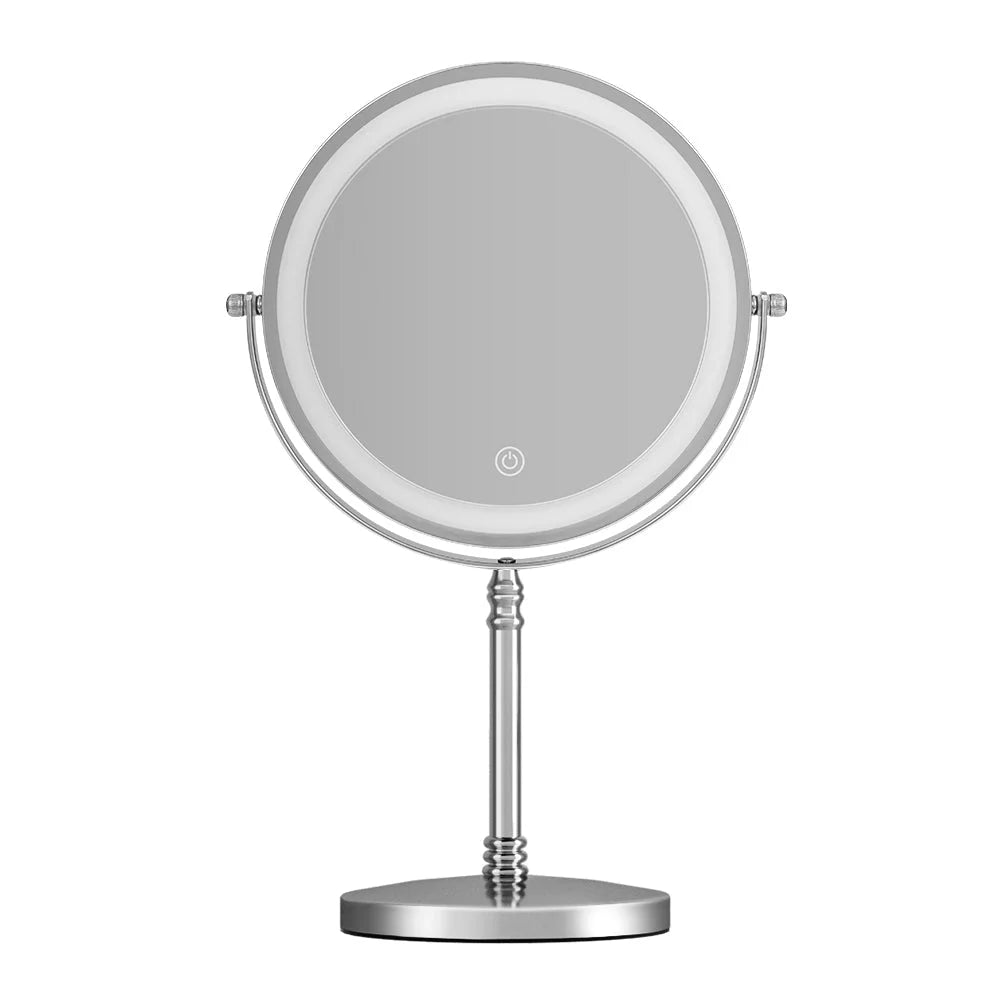 Makeup Mirror LED Light Cosmetic Round 360° Rotation 10X