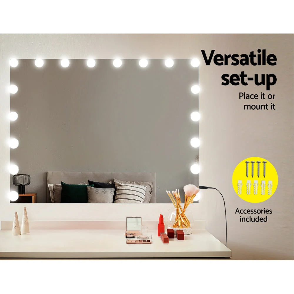 Makeup Mirror with Light LED Hollywood Mounted Wall Mirror