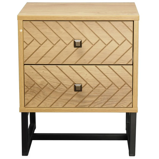 Malaga 2 Drawer Bedside Table